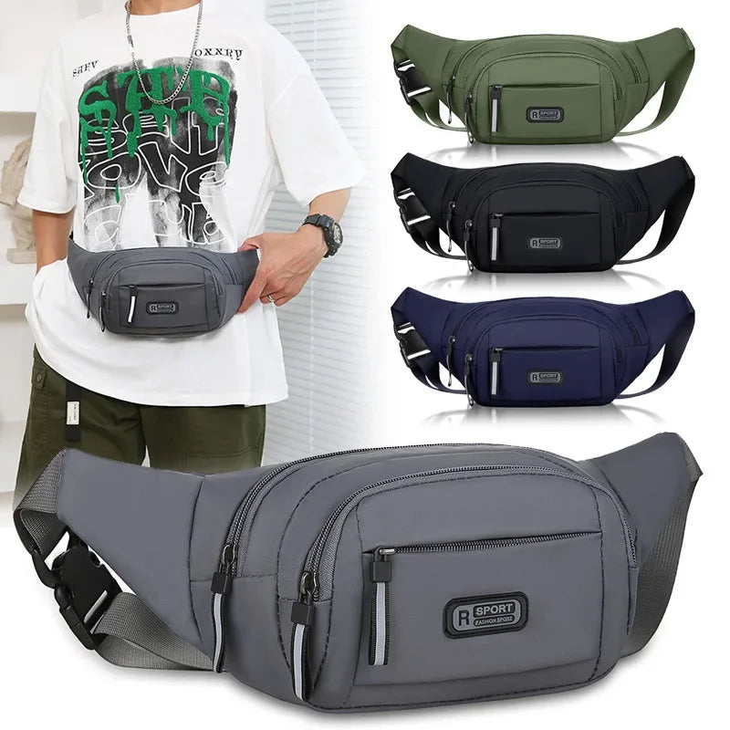 Men Canvas Fit Waistpack Mobile Fanny Waist Packs Men's Sports