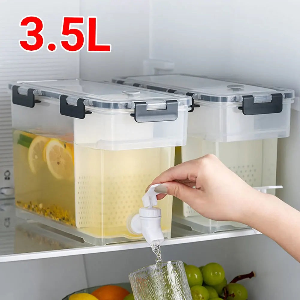 3.5L Refrigerator Water Jug with Faucet