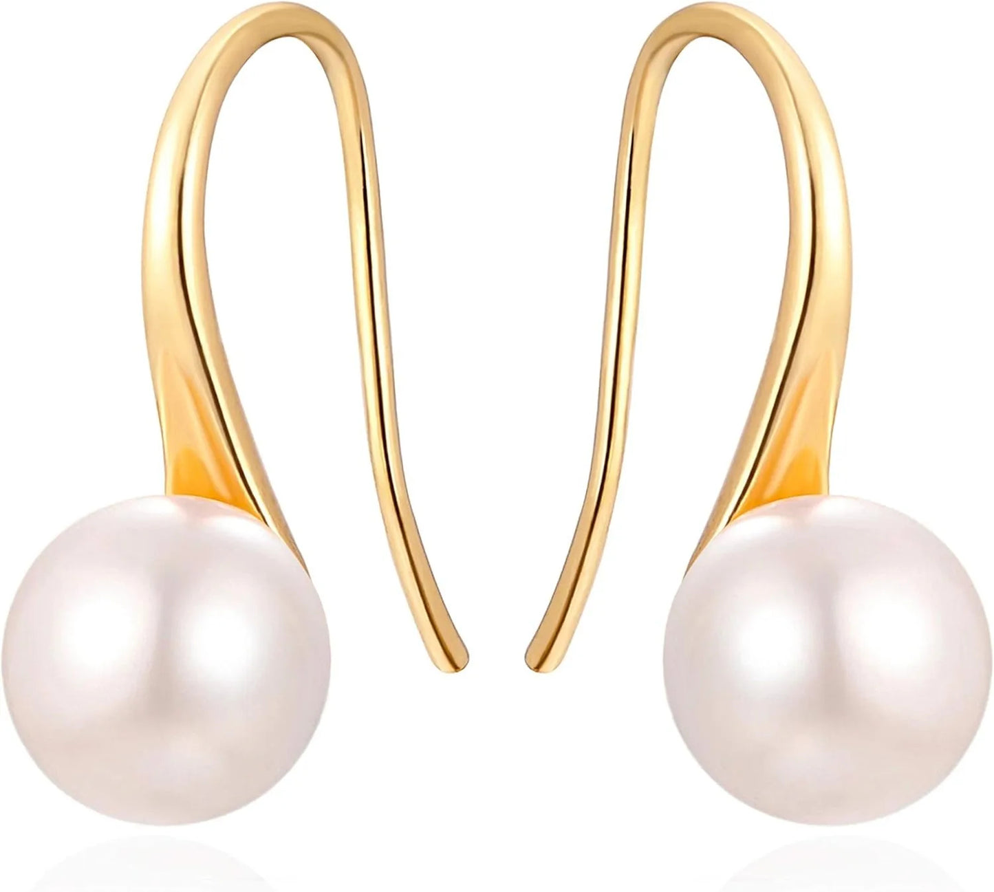 Silver Plated Gold Plated Hoop Handpicked AAA+ Quality White Freshwater Cultured Jewelry for Women