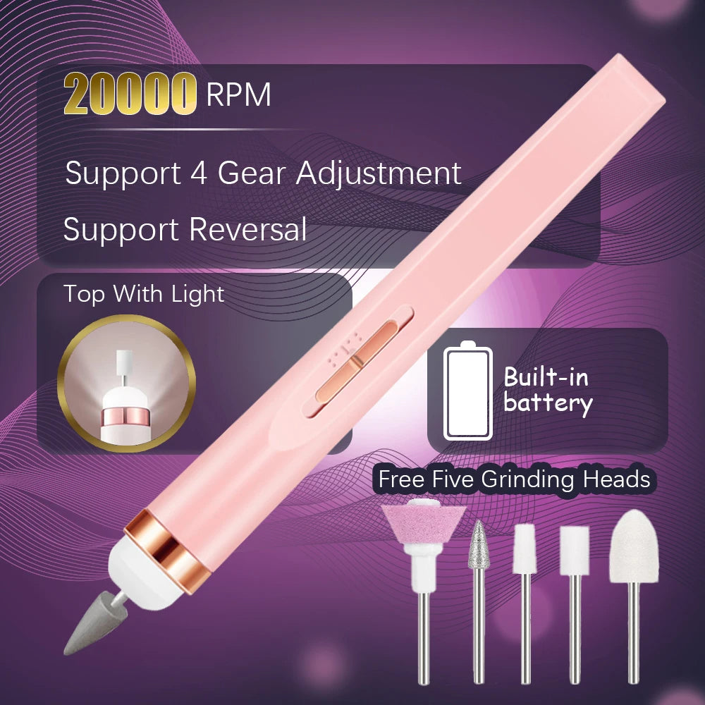 YIKOOLIN 5-in-1 Electric Nail Drill