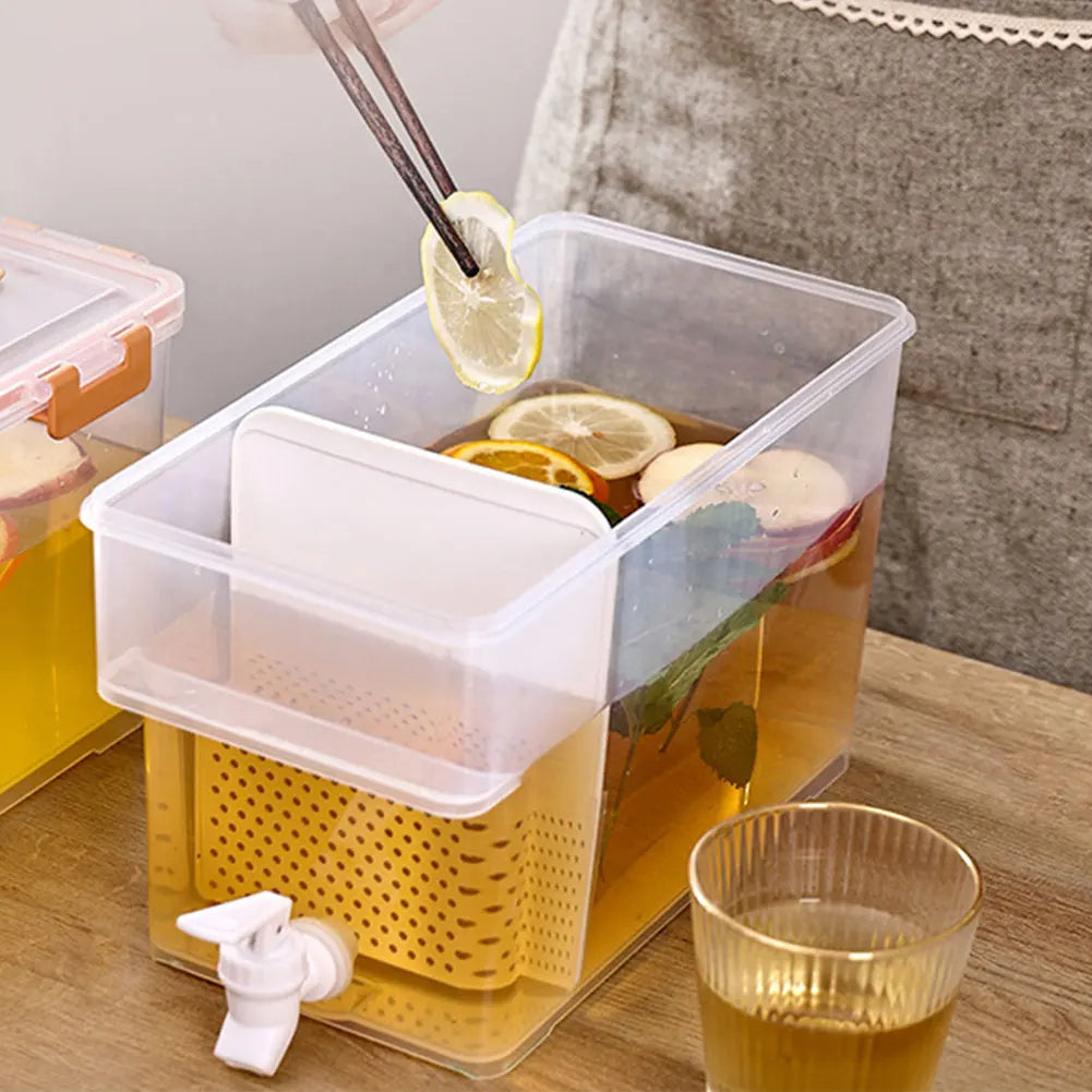 3.5L Refrigerator Water Jug with Faucet